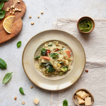 Sebzeli Fettuccine