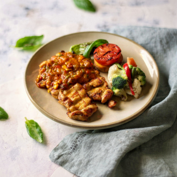 Meksika Soslu Tavuk (Acılı)